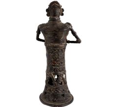 Brass Tribal lady Holding Child Home Decoration Statue