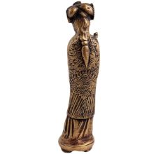 Brass Chinese Queen Statue wearing Expensive clothes