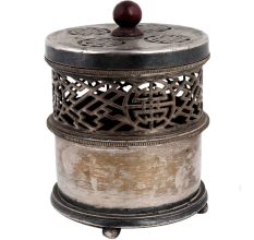 Brass Vintage Incense Holder With Three Legs From Shanghai
