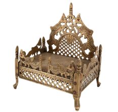 Brass Religious Throne Singhasan For God And Goddess