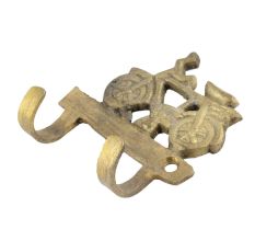 Brass Cycle Twin Wall Hooks