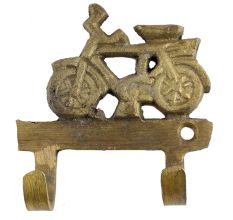 Brass Cycle Twin Wall Hooks