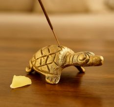 Brass Turtle Incense Holder Agarbati Stand