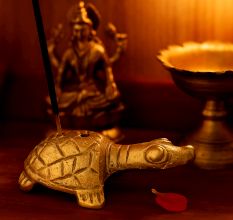 Brass Turtle Incense Holder Agarbati Stand