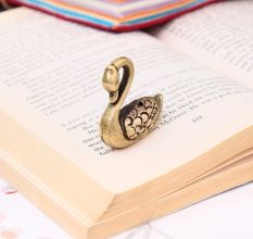 Tribal Brass Swan Incense Holder