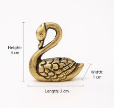 Tribal Brass Swan Incense Holder