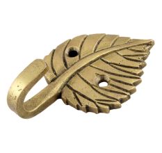 Brass Single Leaf Wall Hook For Home decoration