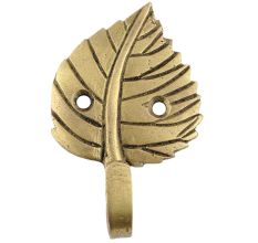 Brass Single Leaf Wall Hook For Home decoration