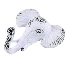 Antique White Elephant Iron Hook