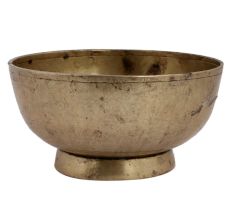 Used Brass Serving Bowl For Decoration