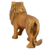 Brass Metal Figurine Standing Lion For Decoration