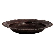 Vintage Copper Plate Engraved Floral Design