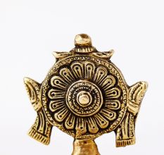 Religious Big Flower Carved Design Oil Lamp Diya