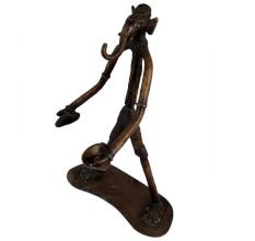 Brass Tribal Musical Ganesha Elongated Form