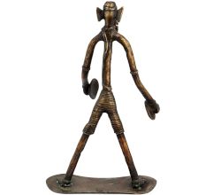 Brass Tribal Musical Ganesha Elongated Form