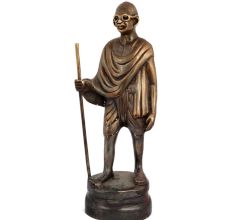 Standing statue of Mohandas Karamchand Gandhi