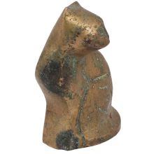 Handmade Brass Sitting Cat Home Decoration Statue