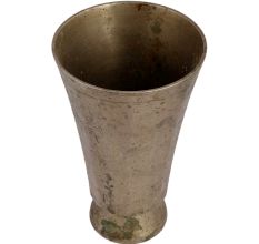 South Indian Brass Glass Shaped Flower Vase