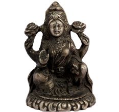 Hindu Brass Laxmi Statue For Worship And Good Luck