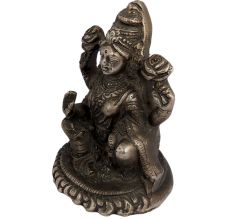 Hindu Brass Laxmi Statue For Worship And Good Luck