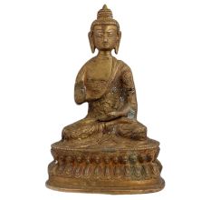 Carved Astmangal Buddhism Brass Buddha Idol