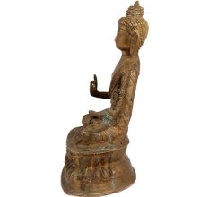 Carved Astmangal Buddhism Brass Buddha Idol
