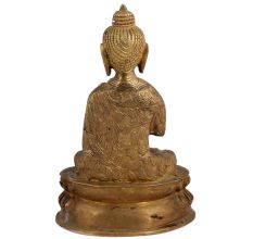 Carved Astmangal Buddhism Brass Buddha Idol