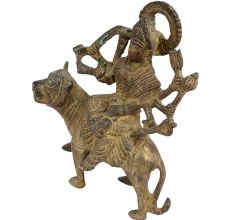 Brass Ashtabhuja Goddess Durga Statue