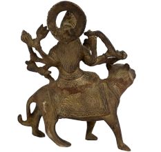 Brass Ashtabhuja Goddess Durga Statue