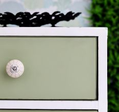 White Spider Net Etched  Ceramic Drawer Knobs