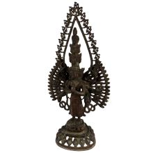 Handmade Brass Statue Of Eleven-Headed Avalokiteshvara