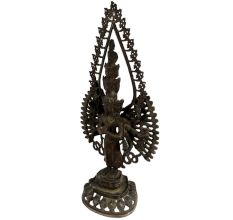 Handmade Brass Statue Of Eleven-Headed Avalokiteshvara