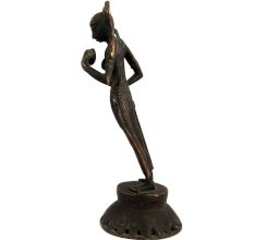Brass Statue Of Dancing Lady Goddess Home Decoration Figurine