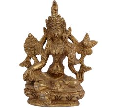 Beautiful Hand Crafted Brass Tara Devi Idol Statue