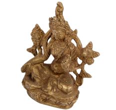 Beautiful Hand Crafted Brass Tara Devi Idol Statue