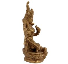 Beautiful Hand Crafted Brass Tara Devi Idol Statue