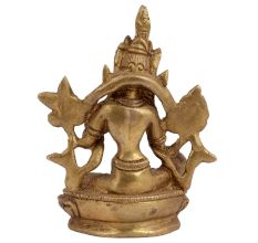 Beautiful Hand Crafted Brass Tara Devi Idol Statue