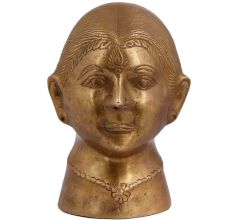 Traditional Lady Face Brass Statue Bust For Decoration