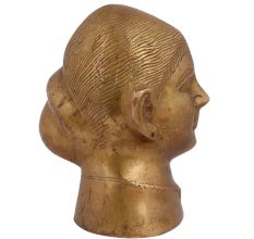 Traditional Lady Face Brass Statue Bust For Decoration