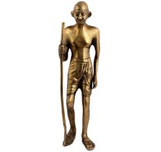 Historical Political Leader Brass Mahatma Gandhi Statue