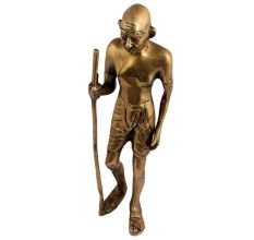 Historical Political Leader Brass Mahatma Gandhi Statue