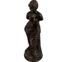 Brass Statue Of Standing English Lady Modern Art Decoration