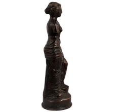 Brass Statue Of Standing English Lady Modern Art Decoration