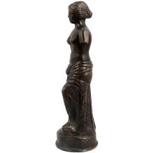 Brass Statue Of Standing English Lady Modern Art Decoration