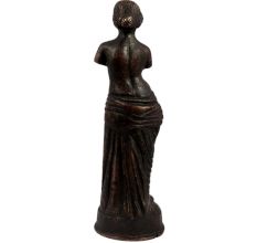 Brass Statue Of Standing English Lady Modern Art Decoration