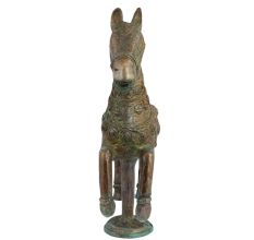 Hand Made Brass Galloping Horse Sculpture