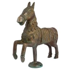Hand Made Brass Galloping Horse Sculpture