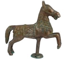 Hand Made Brass Galloping Horse Sculpture