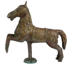Hand Made Brass Galloping Horse Sculpture
