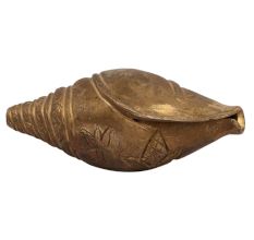 Hand Carved Brass Conch Gifting Showpiece